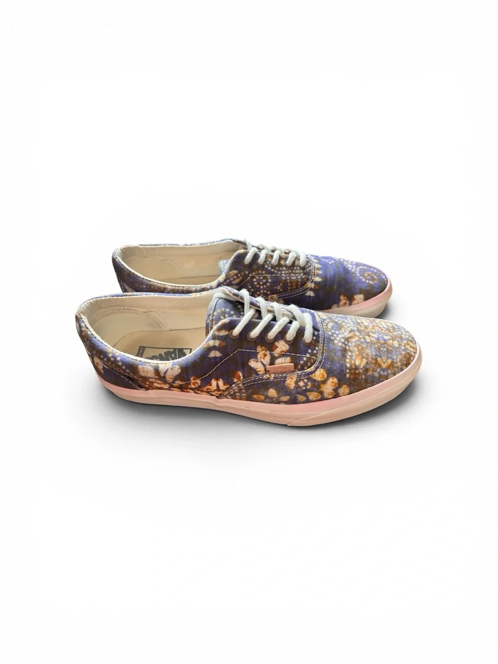 Vans Purple Patterned Canvas Lace-Up Sneakers